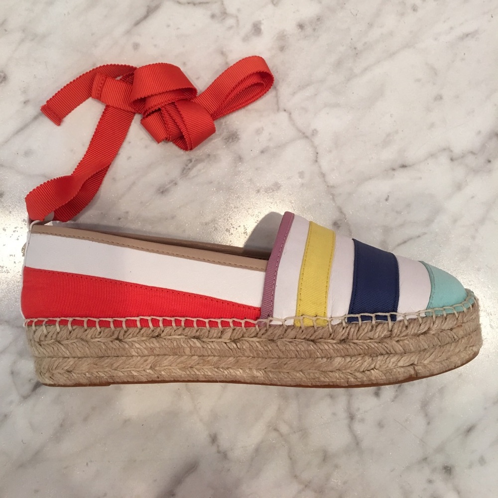 Kate Spade striped espadrille